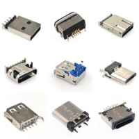 Micro 3.0 Mini Type-c Socket 16p Male Usb Socket Usb-c 2.0 Étanche Or 3 Type a B C Plug 2-10 24pin Smt Femelle Usb Connector