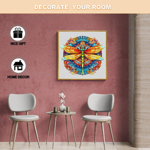 Rompecabezas de madera con diseño artístico de libélula colorida para niños y adultos, juguete DIY, regalo unisex de 8 a 13 años - Product Image 5