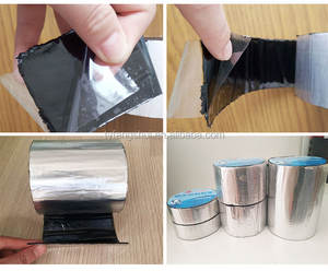 Bande de réparation de <span class=keywords><strong>toiture</strong></span> auto-adhésive en <span class=keywords><strong>bitume</strong></span> avec feuille d'aluminium renforcée pour couvercles de trappe et prévention des fuites de toit - Product Image 4