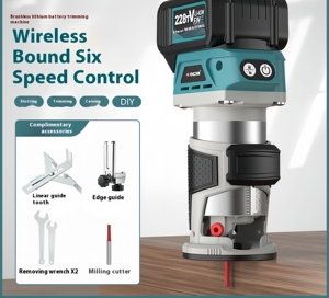 أجهزة توجيه كهربائية صناعية متعددة الوظائف محمولة باليد ببطارية ليثيوم بدون فرش أجهزة توجيه كهربائية صغيرة للتشذيب - Product Image 4