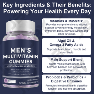 Multivitaminas de Marca Privada JBY - Gomas de Suplemento Multivitamínico para Homens - Product Image 6