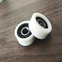 Roulements à billes à gorge profonde en plastique nylon POM revêtu de 8 mm 608Z 608ZZ durables, 8*29*10 mm 8*30*9 mm 8*32*12 mm, roues de poulie pour porte coulissante