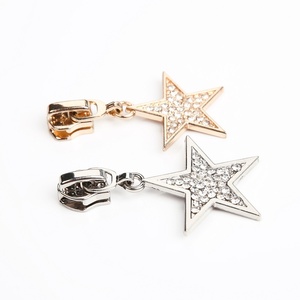 Ventes en gros de tirettes de fermeture éclair en métal diamanté, alliage de zinc pour vêtements et sacs à main - Product Image 6