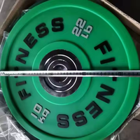 Pelat barbel karet CPU Angkat Berat warna-warni Logo kustom untuk pelat berat karet Gym