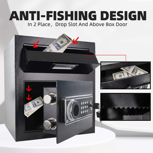 High Quality Low MOQ CE Certified Anti-theft Cold Rolled Steel Office Security Safe <b>Box</b> Electronic Digital <b>Lock</b> Safety <b>Box</b> - Product Image 2