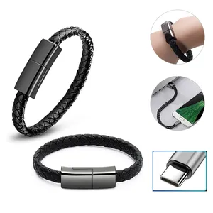 Easy Take Style New Design Product XJ-27 3A USB to Type-C Creative Bracelet Data Cable, Cable Length: 22.5cm