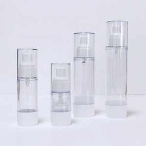 ขายส่งขวดปั๊มสุญญากาศพลาสติก AS ขนาด 15 มล. 30 มล. 50 มล. 80 มล. 100 มล. 120 มล. สำหรับเครื่องสำอางแบบหมุนขึ้น  ผู้จัดจำหน่าย - Product Image 4