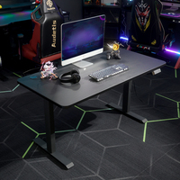 Bureau de jeu électrique à double moteur, réglable en hauteur, ergonomique, pour le télétravail, table assis-debout