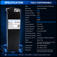 Pack de batteries lithium-ion personnalisé, BMS Li-ion rechargeable, 800 cycles, température de fonctionnement 0~45°C, pour outils électriques, chariots élévateurs électriques