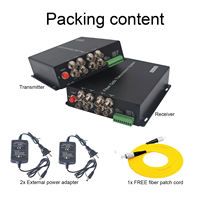 Convertidor multifuncional 3G-SDI con salida de bucle local RS422/RS232 sobre transceptores de fibra óptica Conector FC