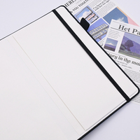 Carnet de notes en cuir PU avec logo personnalisé, pages lignées, couverture rigide A5, gaufrage en cuir, avec bande élastique