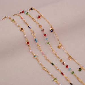 उत्कृष्ट ग्रीष्मकालीन समुद्र तट रंगीन जिरकॉन के साथ 18k सोने की प्लेटेड वाटरप्रूफ स्टेनलेस स्टील महिलाओं Yf8042 - Product Image 1