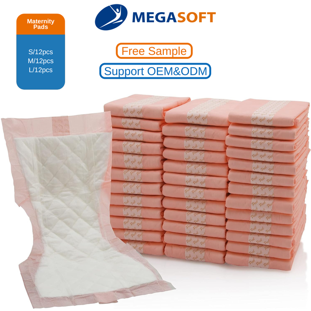Postpartum Heavy Flow Maternity Pads for Women - Super Absorbent, Extra Long, Overnight Protection, Hospital Grade Disposable
