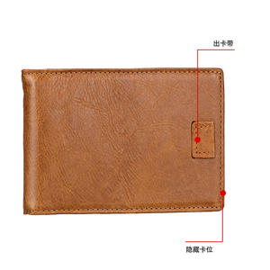 Tarjetero y Monedero Andong para Hombre, de Cuero Vacuno Genuino, con Protección RFID, Estilo Retro - Product Image 4