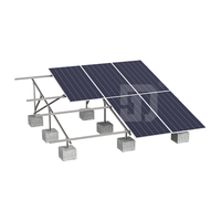 Supports de panneaux solaires OEM Photovoltaïques à deux/trois/quatre trous en alliage d'aluminium 6005-T5 anodisé pour toit plat certifiés ISO9001