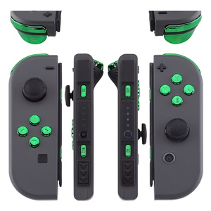 Accessoires de jeu EXtremeRate, touches directionnelles de remplacement vertes, kits de boutons ABXY pour manette Nintendo Switch - Product Image 2