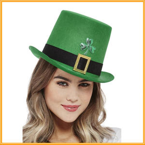 Chapeaux haut de gamme personnalisés de la Saint-<span class=keywords><strong>Patrick</strong></span> chapeaux de fête en trèfle irlandais chapeaux de Festival de lutin pour adultes Cosplay faveurs de fête irlandaises - Product Image 5