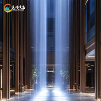 Decoración para el Hogar, Mini Cascada de Agua con Efecto de Luz LED para Interiores, Adornos de Jardín, Cortina de Agua Lluviosa, Descuentos