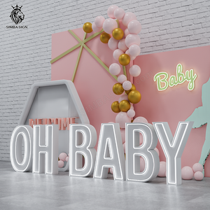 Forniture per <span class=keywords><strong>feste</strong></span> per BABY Shower, blocchi per BABY Shower in acrilico per la decorazione della festa della Baby Shower Led - Product Image 4