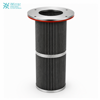 Cartucho de Filtro de Aire Plegado con Recubrimiento Nano, Alta Tasa de Captación para Reciclaje de Polvo Metálico de Aleación Ultrafina