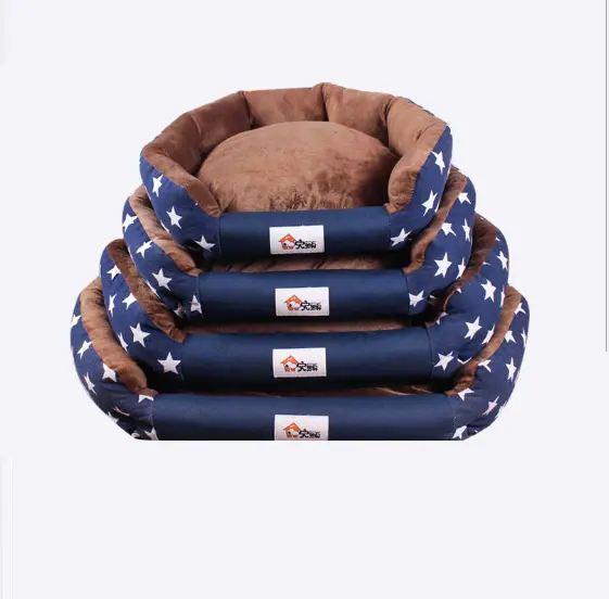 Pet bed dog winter warm cat kennel removable and washable dog pad small large dog bed
