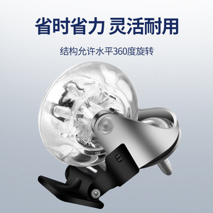 Crystal Transparent PU Swivel Casters with Brakes Silent for Outdoor Bathroom & Living Room Use 50kg Load Capacity - Product Image 4