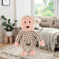 Jouets en peluche pour chiens les plus populaires, jouet à mâcher couineur en forme de singe pour animaux de compagnie, jouets idéaux pour chiens qui aiment mâcher, pour chiens de petite, moyenne et grande taille