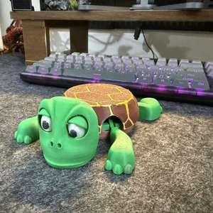 Divertido y Creativo Posavasos de Tortuga de Plástico con Aislamiento Térmico y Extremidades Sorprendentes, Juguete de Presión - Product Image 3