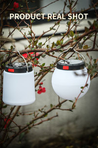 Lanterne de camping LED rechargeable pour le jardin et le travail en extérieur, avec charge solaire et USB-C, lampe portable à suspendre - Product Image 5
