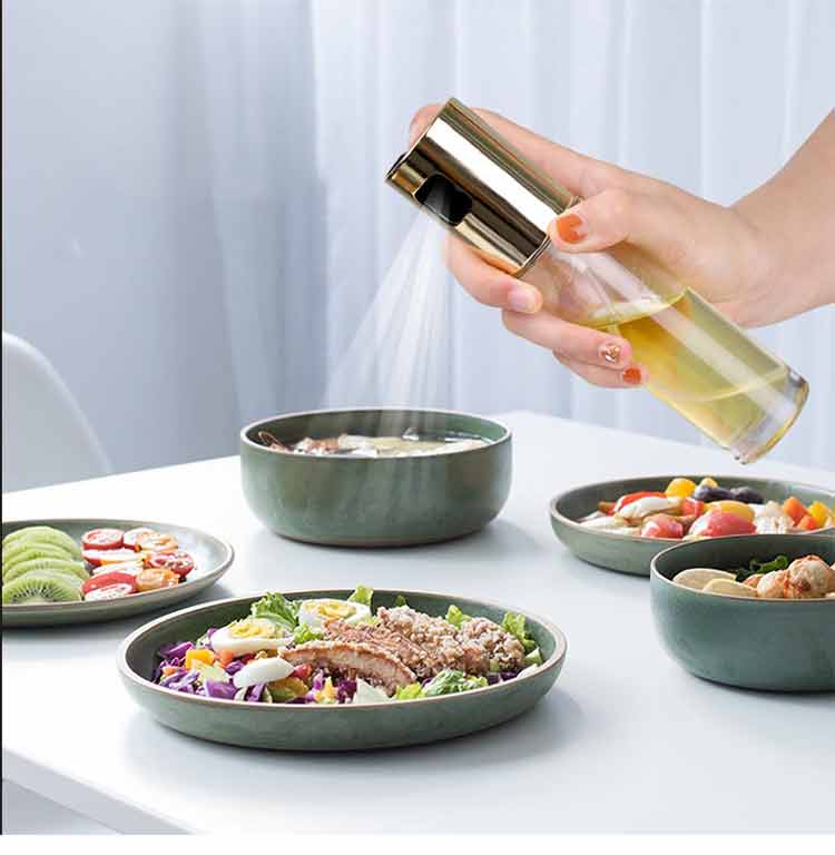 100ml stainless steel oil dispenser set glass olive oil dpspenser beard oil dispenser