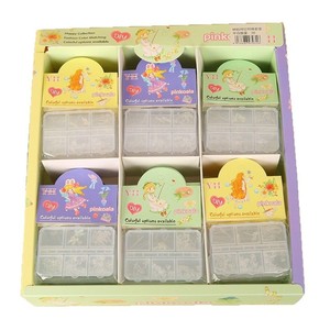 Pinkoala Plastic Earring Box Set 6 Compartment Jewelry Organizer For Women Students Storage Case With Clear <b>Dividers</b> - Product Image 5