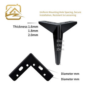 Precio de fábrica, patas modernas de metal con forma de estrella dorada de 10cm/13cm/15cm, patas de hierro para muebles, repuesto para sofá y cama - Product Image 3