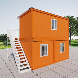 Casa Contenedor de Dos Pisos, Villa Moderna con Oficina y Balcón para Vivienda Temporal - Product Image 2