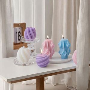 Handmade Spiral Scented <b>Candle</b> Modern Paraffin Wax Art <b>Candle</b> for Home Decoration - Product Image 2