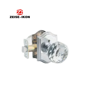 مقابض أبواب كريستالية مع قفل، مقابض أبواب كريستالية لغرف النوم والحمامات، طقم مقابض أبواب كريستالية زجاجية بتصميم عتيق - Product Image 6