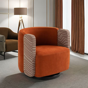 Sofá modular de inspiración italiana con respaldo curvo Sillas de salón de lujo - Product Image 6