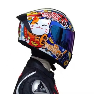 Full Face <strong>Helmets</strong> Motorbike Riding Capacete Casque Moto <strong>Helmet</strong> Girl Motorcycle Motocross Casco Moto <strong>Helmets</strong> <strong>with</strong> Removable <strong>Horns</strong>