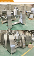 Mélangeur à tambour rotatif pour produits chimiques et lait, petite capacité, 50 kg, 100 kg, mélangeur à double cône pour aliments