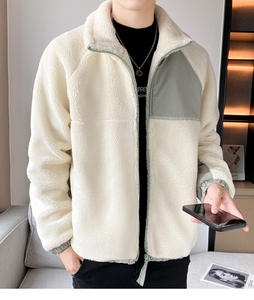 Spring Camouflage Formal <b>Sherpa</b> <b>Fleece</b> Jacket for <b>Men's</b> Comfort - Product Image 5