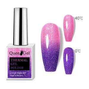 Échantillons gratuits vernis à ongles gel <span class=keywords><strong>thermique</strong></span> <span class=keywords><strong>semi</strong></span>-<span class=keywords><strong>permanent</strong></span> Nail Art paillettes température couleurs changeantes vernis gel UV pour ongles - Product Image 2