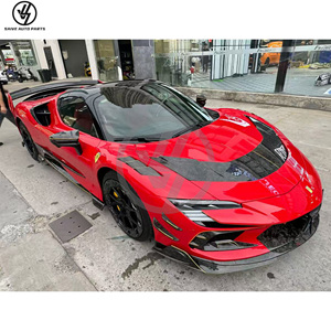 คาร์บอนไฟเบอร์แห้ง MSY สำหรับ SF90 Spider 2019-2022 ลายทวิลแบบมันเงา บรรจุในถุงสุญญากาศ ติดตั้งแบบขันสกรู ใช้ได้กับรุ่นอื่นๆได้ ฝากระโปรงหน้าและกันชน - Product Image 4