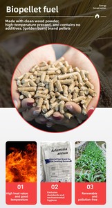 Estufa de Pellets de Acero Moderna Europea Independiente, Ecológica, Duradera, Ligera y Eficiente para Calefacción Interior del Hogar y Baño, 9.7KW - Product Image 3