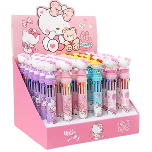 Bolígrafos Retráctiles Multicolor 10 en 1, Bolígrafos Kawaii, Bolígrafos de Dinosaurio, Tinta Surtida, Regalos Divertidos para Niños, Cumpleaños - Product Image 2