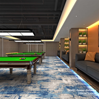 Moquette tissée à la machine, imprimée, sur mesure, pour hall d'hôtel, salle de billard, zone commerciale à fort trafic