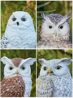 Statue de Hibou Nuit Personnalisée en Gros, Modèle d'Oiseau Miniature en Résine pour Paysage, Décoration de Jardin et Maison, Salon, Prix d'Usine, Art Déco