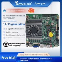 Motherboard Mini ITX Industrial Generasi ke-12 & 13 I5 1235U 1335U CPU, Dual LAN, 6COM, 8Bits GPIO, LPT, LTE 4G SIM Socket, Thin Mainboard