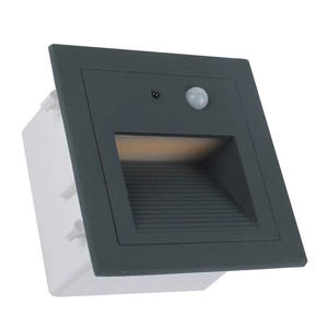 Lampe de sol de type 86 encastrée pour extérieur, détection de présence humaine, étanche IP65, éclairage d'escalier pour paysage et cour - Product Image 4