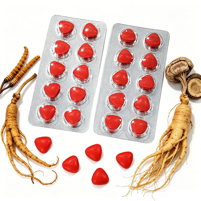 OEM Factory Wholesale Maca Root Triangle Tablets Men Vitality Energy Herbal Dietary Supplement