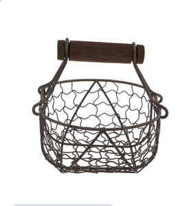 Cesta de almacenamiento de huevos de alambre de hierro, utensilios de cocina de diseño creativo, cesta de huevos con forma de pollo de Metal, organizador, accesorios de cocina - Product Image 3