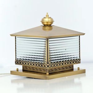 โคมไฟเสาภายนอก LED 220V E27 สไตล์จีน สำหรับตกแต่งทางเข้าวิลล่าและสวน - Product Image 2